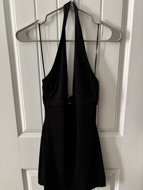 Urban Outfitters Halter Neck Black Mini Dress